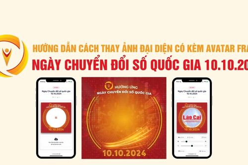 Hướng dẫn cách thay ảnh đại diện có kèm avatar frame Ngày Chuyển đổi số quốc gia 10/10/2024