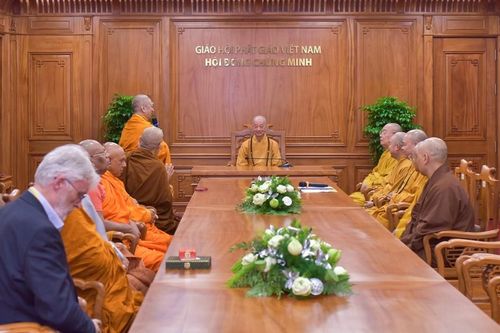 Hòa thượng Chủ tịch ICDV dẫn đầu phái đoàn diện kiến Đức Pháp chủ Giáo hội Phật giáo Việt Nam