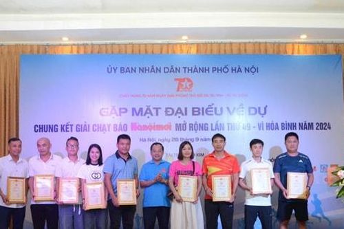 Gặp mặt các đoàn thi đấu nội dung nâng cao Giải chạy Báo Hànôịmới 2024