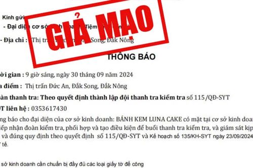 Sở Y tế tỉnh Đắk Nông cảnh báo tình trạng làm giả văn bản