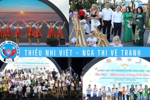 Lung linh sắc màu 'Tình yêu Hà Nội - Mátxcơva trong trái tim em'