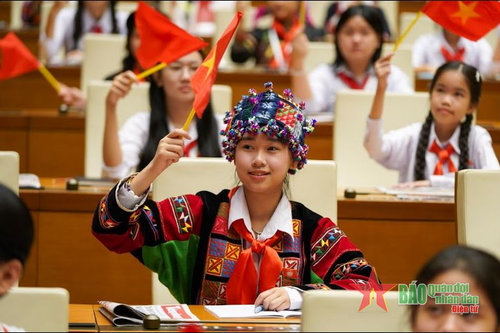 Phiên họp giả định 'Quốc hội Trẻ em' lần thứ II-năm 2024: Nhiều vấn đề 'cử tri trẻ em' quan tâm được làm rõ