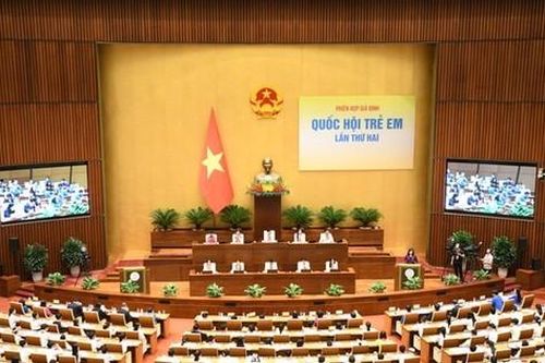 'Đại biểu trẻ em' sôi nổi chất vấn và trả lời chất vấn tại Phiên họp giả định Quốc hội trẻ em 2024