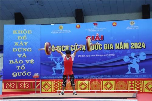 Khai mạc Giải vô địch cử tạ quốc gia năm 2024