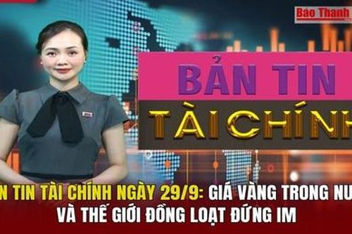 Bản tin Tài chính 29/9: Giá vàng trong nước và thế giới đồng loạt đứng im