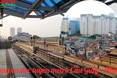 Trong vòng 1 năm, giá chung cư dọc tuyến metro Cầu Giấy - Nhổn tăng trên 40%