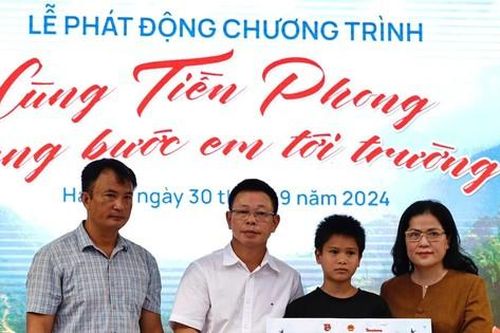 Cùng Tiền Phong nâng bước em tới trường: Thắp lên hi vọng từ tinh thần thiện nguyện