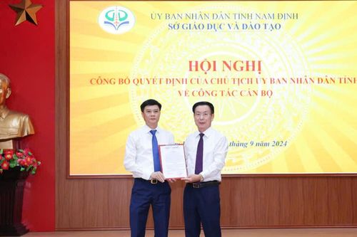 Nam Định có tân Giám đốc Sở Giáo dục và Đào tạo