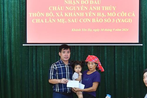 Nhận 'đỡ đầu' bé gái 2 tuổi ở Lào Cai mồ côi bố mẹ do hoàn lưu bão số 3