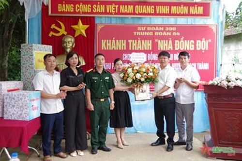Sư đoàn 390 khánh thành, bàn giao Nhà đồng đội