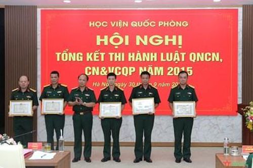 Học viện Quốc phòng tổng kết thi hành Luật Quân nhân chuyên nghiệp, công nhân và viên chức quốc phòng