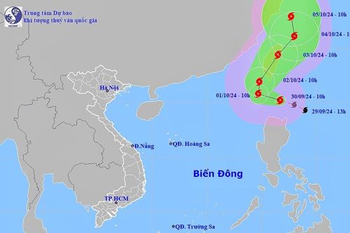 Bão Krathon tiến đến cấp siêu bão, gây sóng cao tới 6m trên Biển Đông