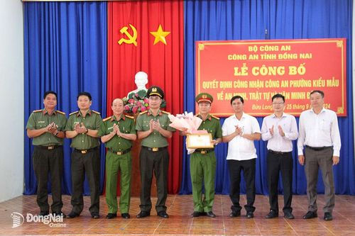 Công an phường kiểu mẫu về an ninh, trật tự và văn minh đô thị