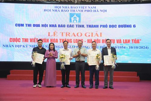 Lễ trao giải Cuộc thi viết 'Văn hóa Thăng Long - Hà Nội hội tụ và lan tỏa'