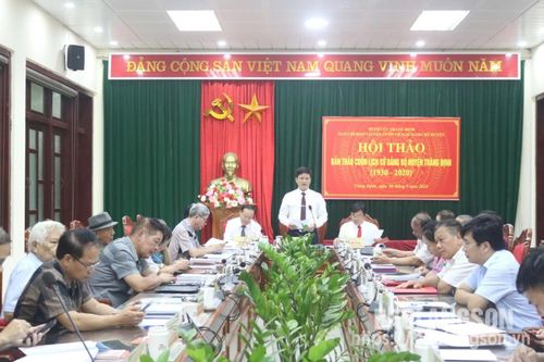 Hội thảo bản thảo lần thứ nhất cuốn Lịch sử Đảng bộ huyện Tràng Định (1930-2020)