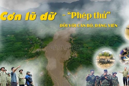 Cơn lũ dữ - 'phép thử' đối với cán bộ, đảng viên