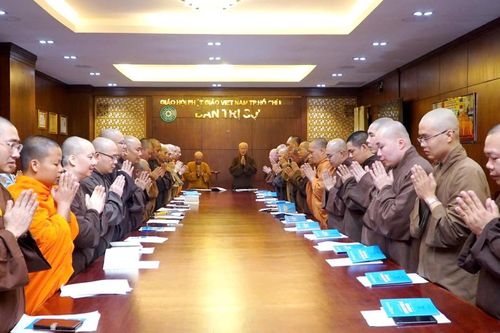 TP.HCM: Ban Tổ chức Hội thi giáo lý Phật tử 2024 họp với Ban Trị sự TP.Thủ Đức và 21 quận huyện