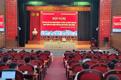 Bắc Giang: Đối thoại về hoạt động xây dựng trên địa bàn huyện Lạng Giang