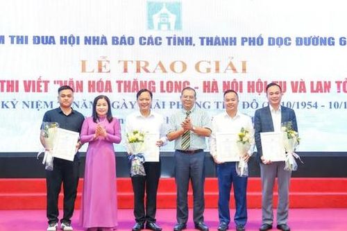 Trao giải Cuộc thi 'Văn hóa Thăng Long - Hà Nội hội tụ và lan tỏa': 31 tác phẩm báo chí được vinh danh