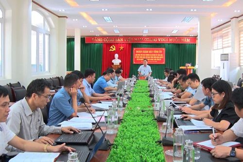 Đoàn kiểm tra của Ban Thường vụ Tỉnh ủy làm việc tại huyện Bảo Lâm