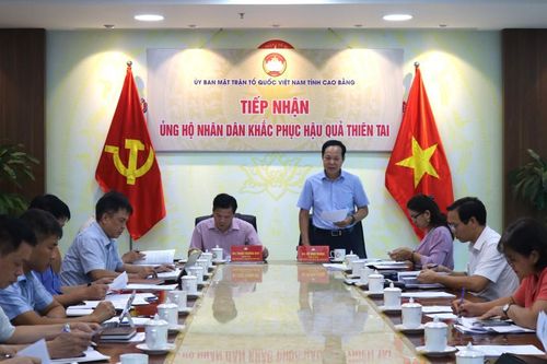 Họp bàn phân bổ nguồn hỗ trợ khắc phục hậu quả thiên tai