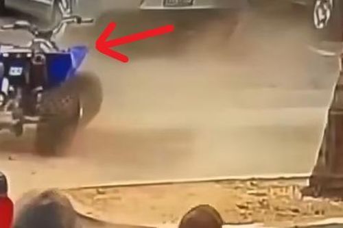 Định lái chiếc xe ATV để tẩu thoát, vài giây sau tên trộm đã phải trả giá