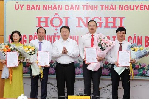 Thái Nguyên: Bổ nhiệm 3 giám đốc sở, 1 phó chánh thanh tra