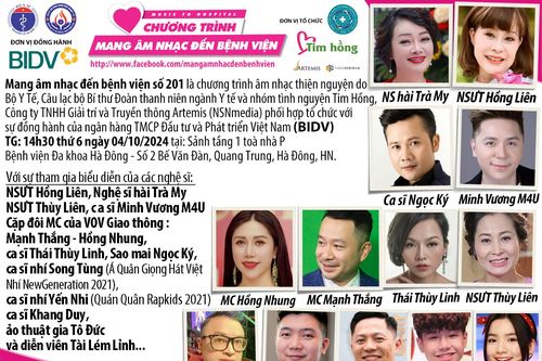 'Mang âm nhạc tới bệnh viện' tiếp tục hành trình tại Bệnh viện đa khoa Hà Đông