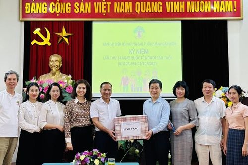 Quận Hoàn Kiếm thăm, tặng quà nhân Ngày Quốc tế Người cao tuổi 1/10 năm 2024