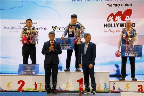 Cho Myung Woo giành ngôi vô địch Giải Billiards carom 3 băng thế giới lần thứ 76