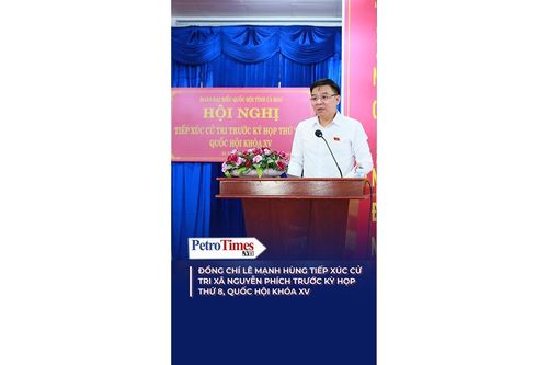 Đồng chí Lê Mạnh Hùng tiếp xúc cử tri xã Nguyễn Phích trước Kỳ họp thứ 8, Quốc hội khóa XV