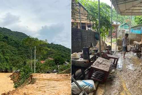 Trắng đêm canh sạt lở ở Nghệ An: 'Mấy chục năm mới thấy lũ lớn như vậy'