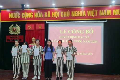 Công bố quyết định đặc xá cho phạm nhân thuộc Trại tạm giam, Nhà tạm giữ Công an TP Hà Nội
