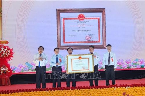 Phó Thủ tướng Hồ Đức Phớc dự lễ công bố huyện Tây Sơn (Bình Định) đạt chuẩn nông thôn mới