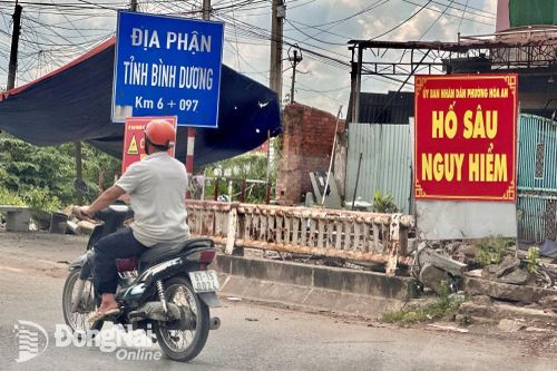 Đặt biển cảnh báo ven suối Siệp sau sự cố người phụ nữ bị nước cuốn trôi trong mưa lớn