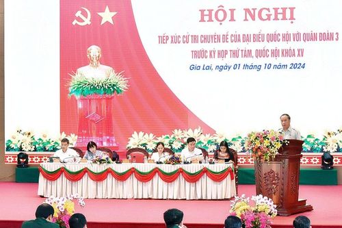 Đoàn Đại biểu Quốc hội Gia Lai tiếp xúc cử tri công tác trong quân đội