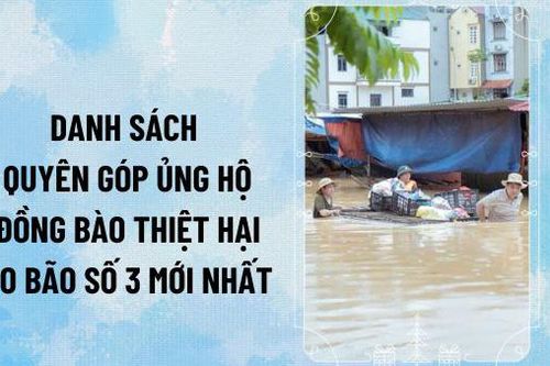 Danh sách tập thể, cá nhân ủng hộ giúp đỡ đồng bào giúp đỡ đồng bào bị thiệt hại do bão số 3 (Đợt 7)