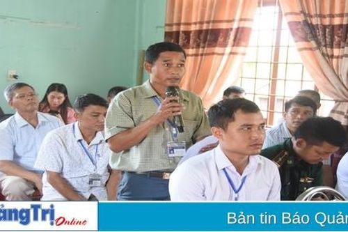 Đoàn ĐBQH tỉnh tiếp xúc cử tri tại các huyện Hướng Hóa, Đakrông