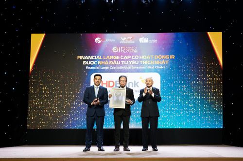 IR Awards 2024: Ngân hàng HDBank khẳng định vị thế trong quan hệ nhà đầu tư quốc tế