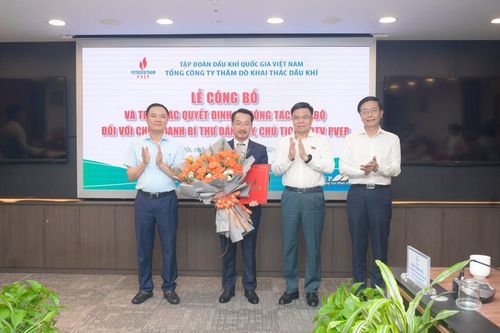Công bố và trao quyết định Bí thư Đảng ủy, Chủ tịch HĐTV PVEP