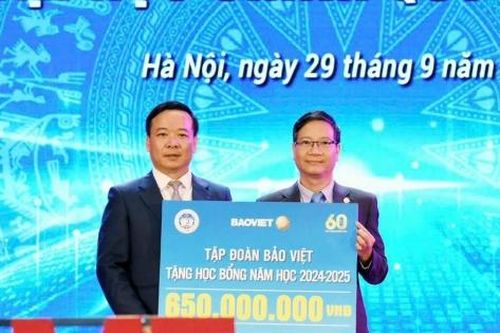 Quỹ học bổng 'Bảo Việt - Niềm tin thắp sáng tương lai' trao gần 10 tỷ đồng trong 10 năm liên tiếp