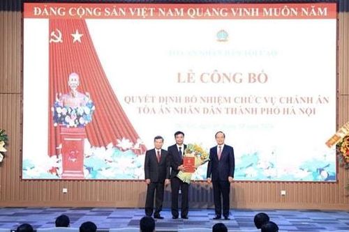 Đồng chí Nguyễn Xuân Kỳ giữ chức vụ Chánh án Tòa án nhân dân TP Hà Nội