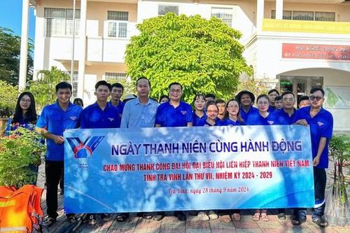 Chào mừng thành công Đại hội Hội Liên hiệp thanh niên Việt Nam tỉnh Trà Vinh