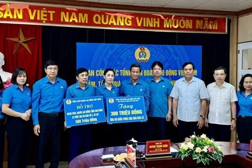 Đoàn viên bị thiệt hại về nhà ở do bão số 3, lũ lụt năm 2024 được hỗ trợ đến 50 triệu đồng