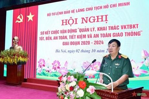 Bộ tư lệnh Bảo vệ Lăng Chủ tịch Hồ Chí Minh sơ kết Cuộc vận động 50