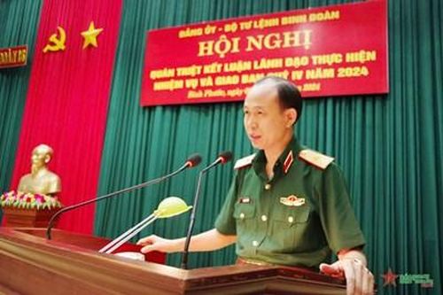 Binh đoàn 16 tiếp tục lãnh đạo thực hiện tốt các mặt công tác