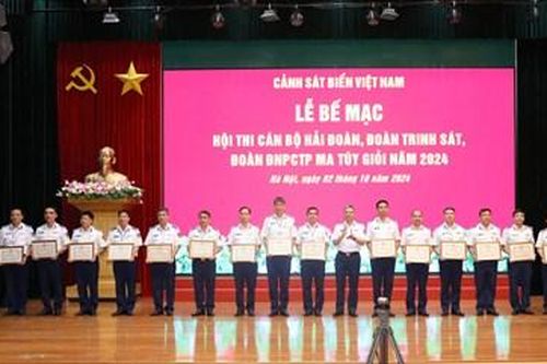 Bế mạc hội thi cán bộ cấp Hải đoàn, Đoàn thuộc Cảnh sát biển năm 2024