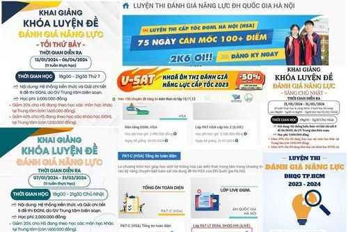 Đến 'lò' luyện thi đánh giá năng lực tốn tiền mà không hiệu quả!