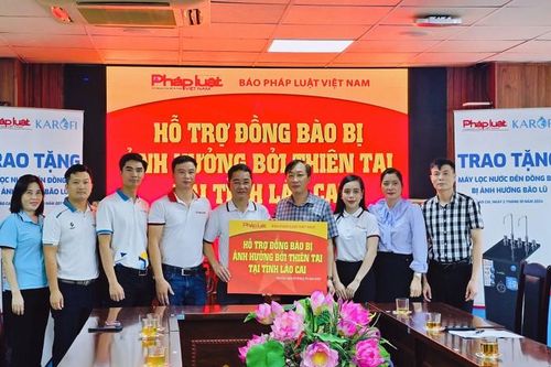 Báo Pháp luật Việt Nam trở lại Lào Cai tiếp tục sẻ chia cùng đồng bào vùng lũ
