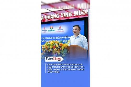 Chủ tịch HĐTV Petrovietnam Lê Mạnh Hùng làm việc với Cụm Khí - Điện - Đạm Cà Mau về định hướng phát triển